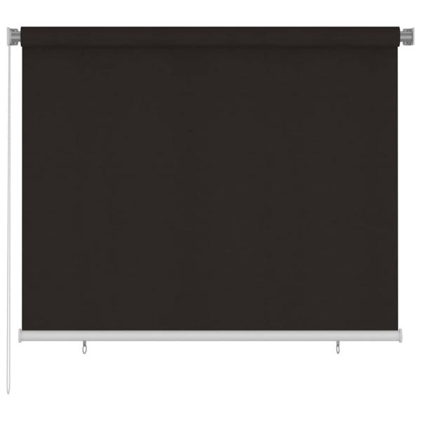 ARDEBO.de - Außenrollo 185 (B)x140 (H) cm Braun HDPE