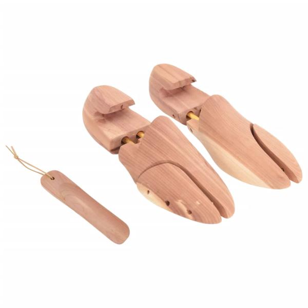 ARDEBO.de - Schuhspanner mit Schuhlöffel EU 38-39 Massivholz Zeder