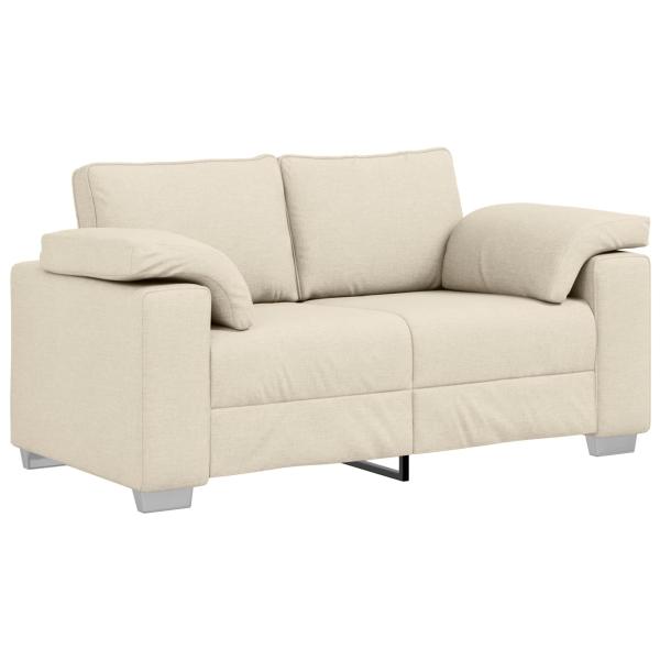 Sofa 3 pcs Beige 219 x 80 x 82 cm Leinenmischgewebe