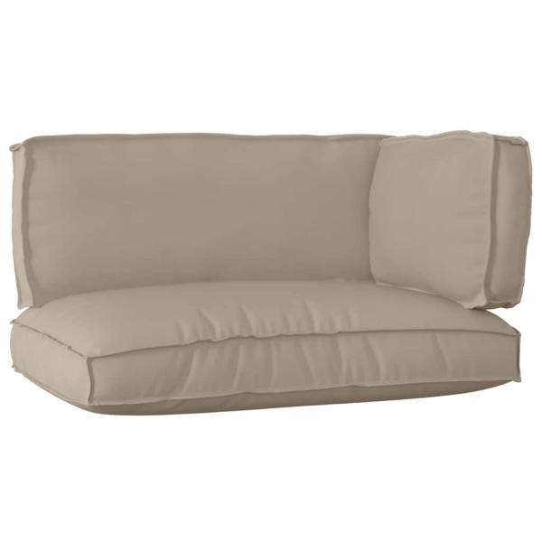 Palettenkissenset 3 pcs Taupe Oxford-Stoff