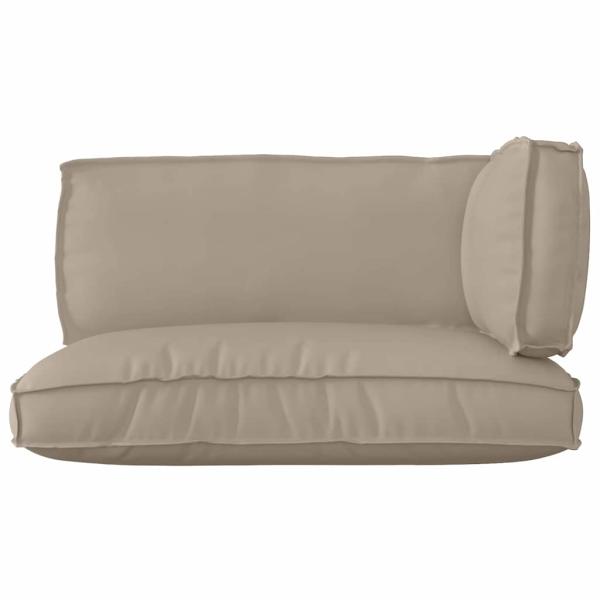Palettenkissenset 3 pcs Taupe Oxford-Stoff