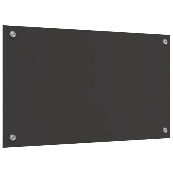 Küchenrückwand Dunkelgrau 70 x 40 cm Gehärtetes Glas