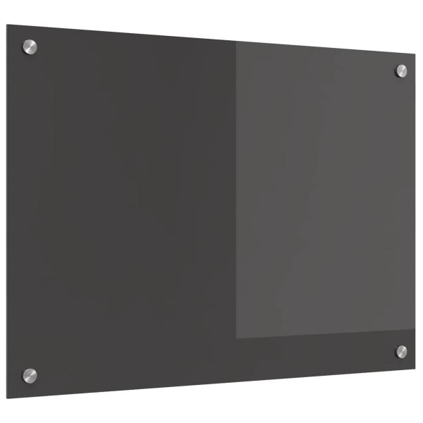 ARDEBO.de - Küchenrückwand Dunkelgrau 70 x 50 cm Gehärtetes Glas