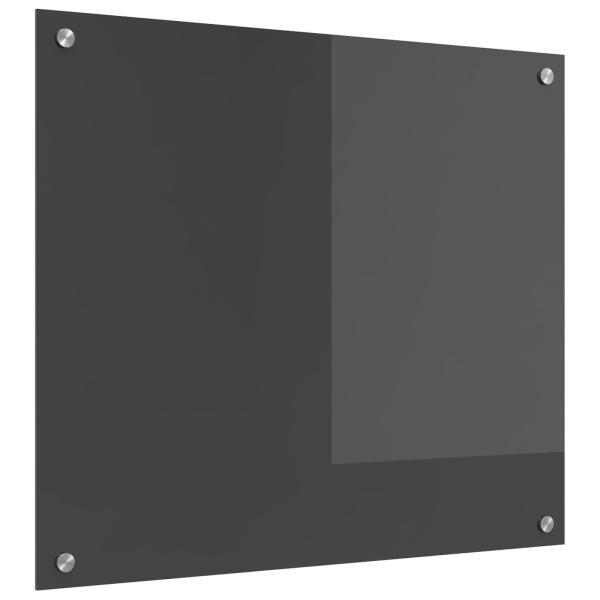 ARDEBO.de - Küchenrückwand Dunkelgrau 70 x 60 cm Gehärtetes Glas