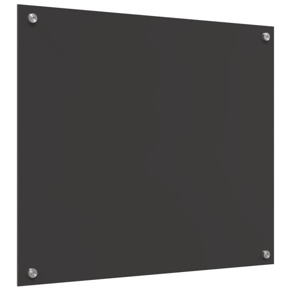 Küchenrückwand Dunkelgrau 70 x 60 cm Gehärtetes Glas