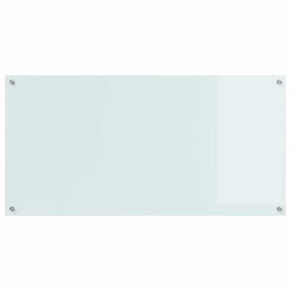 Küchenrückwand Weiß 120 x 60 cm Gehärtetes Glas