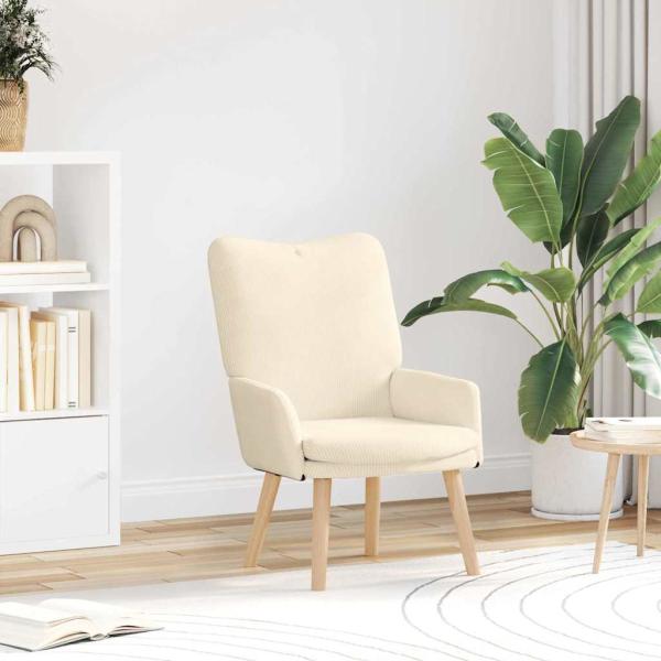 ARDEBO.de - Sessel Creme 63 x 67 x 94 cm Stoff