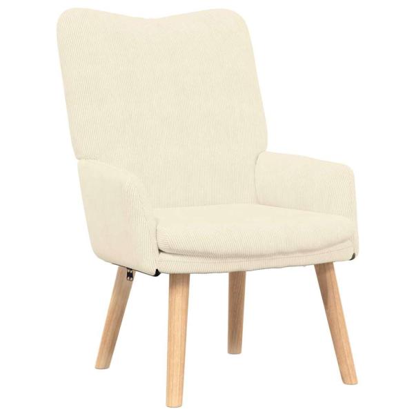 Sessel Creme 63 x 67 x 94 cm Stoff