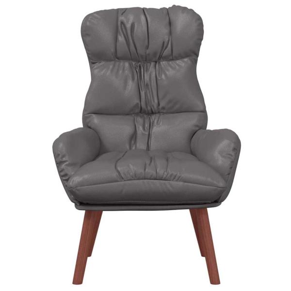 Sessel Grau 69 x 74 x 93 cm Kunstleder