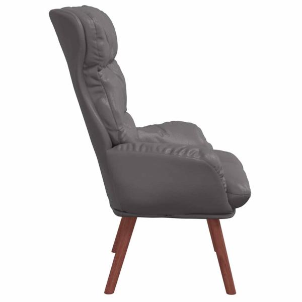 Sessel Grau 69 x 74 x 93 cm Kunstleder