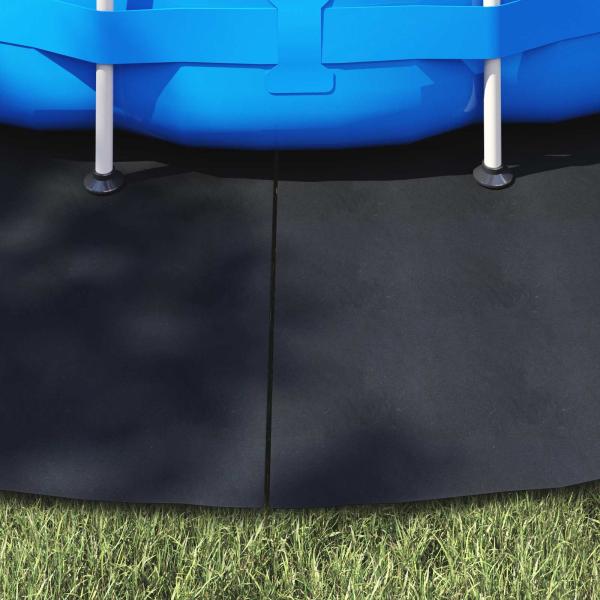 Bodenfolie für Pools Ø 500 cm (2 mm) Rund Vliesstoff Schwarz