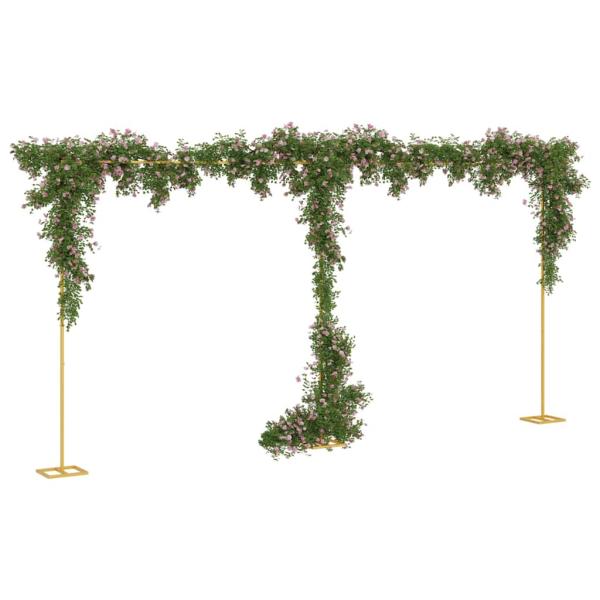 Hochzeitsbogen Gold 657 x 35 x 300 cm Stahl