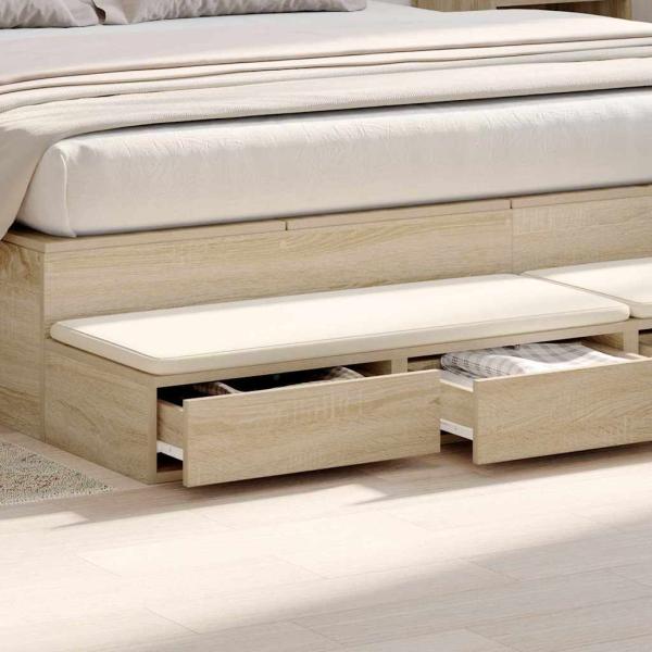 Bettschubladen Sonoma-Eiche 180 x 36,5 x 16,5 cm Holzwerkstoff