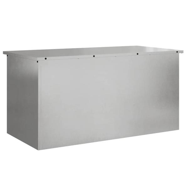 Gartenlagerkissenbox Verzinkter Stahl 100 x 50,5 x 50 cm 220 L