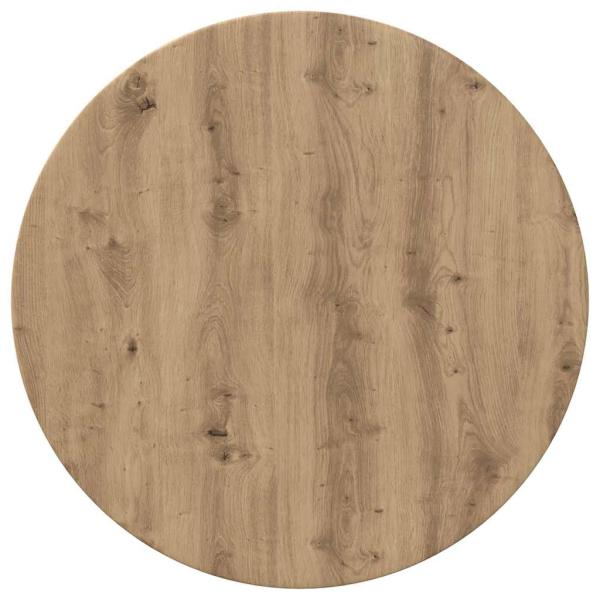 Tischplatte Ø 60 x 1,5 cm Rund Holzwerkstoff Artisan-Eiche