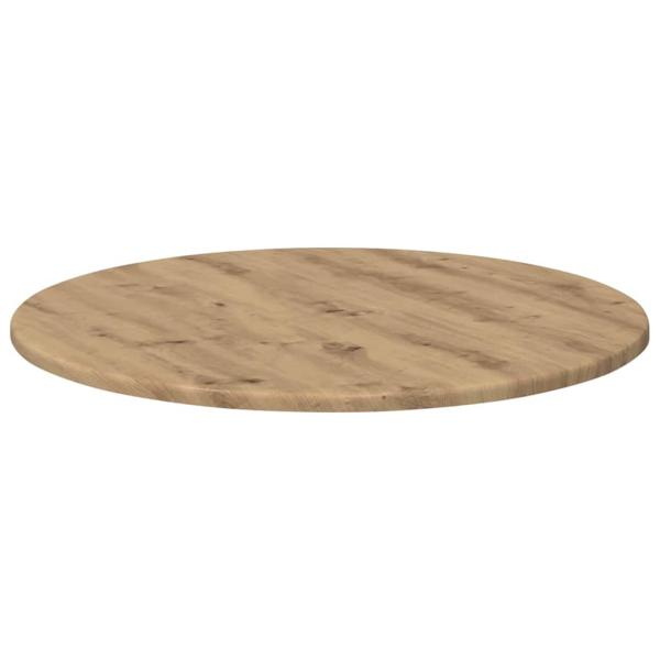 Tischplatte Ø 60 x 1,5 cm Rund Holzwerkstoff Artisan-Eiche