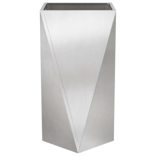 Pflanzkübel Silber 40 x 40 x 75 cm Edelstahl