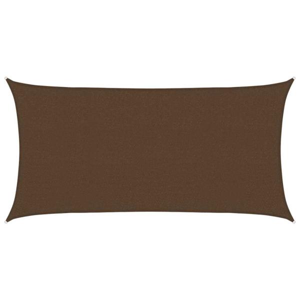 Sonnensegel 160 g/m² Braun 2,5x5 m HDPE
