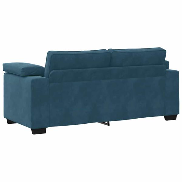 Zweisitzer-Sofa Blau 180x77x82 cm Samt