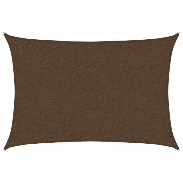 Sonnensegel 160 g/m² Braun 2x2,5 m HDPE