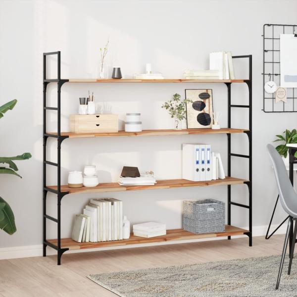 ARDEBO.de - Schweberegale 4 Stk. 120x30x2 cm Massivholz Akazie Ölbehandelt