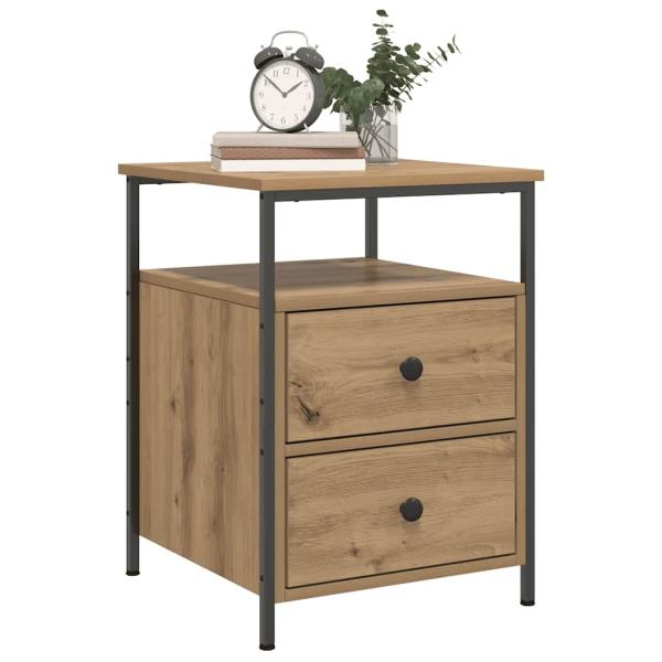 ARDEBO.de - Nachttische 2 Stk. Artisan-Eiche 44x45x60 cm Holzwerkstoff