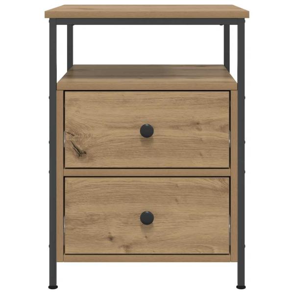 Nachttische 2 Stk. Artisan-Eiche 44x45x60 cm Holzwerkstoff
