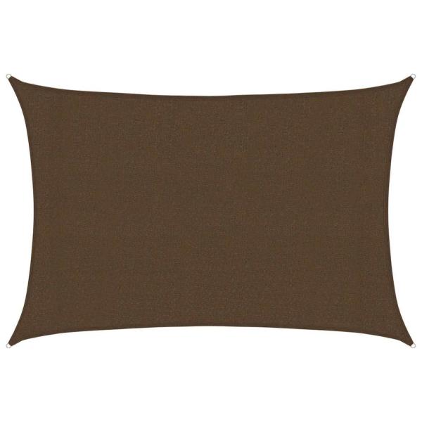 Sonnensegel 160 g/m² Braun 3x4 m HDPE