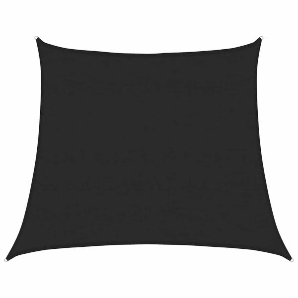 Sonnensegel 160 g/m² Trapezform Schwarz 4/5x4 m HDPE
