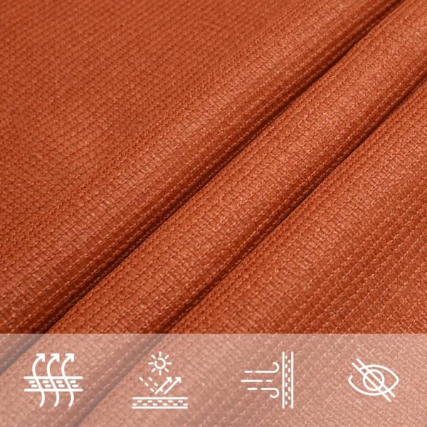 Sonnensegel 160 g/m² Orange 3x4 m HDPE