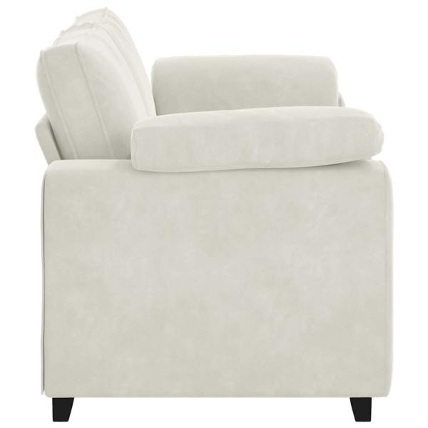 Zweisitzer-Sofa Creme 180x77x82 cm Samt