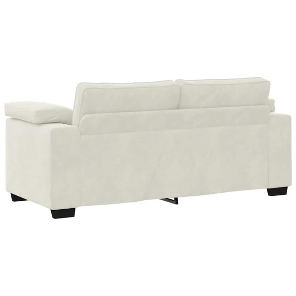 Zweisitzer-Sofa Creme 180x77x82 cm Samt