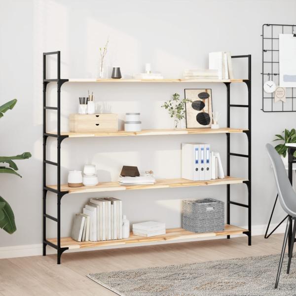 ARDEBO.de - Schweberegale 2 Stk. 120x30x2 cm Massivholz Akazie Unbehandelt