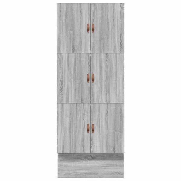 Aufbewahrungsbettgestell Graues Sonoma 90 cm Holzwerkstoff