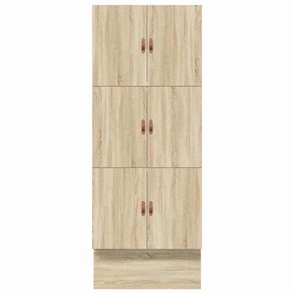 Aufbewahrungsbettgestell Sonoma-Eiche 90 cm Holzwerkstoff