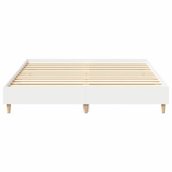 Bettrahmen 2 stk. Weiß 152 x 203 cm Holzwerkstoff
