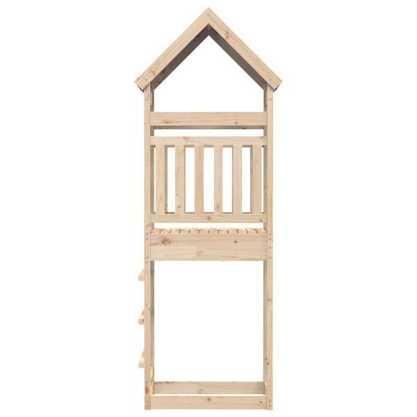 Spielturm Braun 52,5 x 85 x 265 cm Massives Kiefernholz