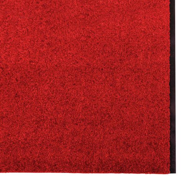 Fußmatte Rot und Schwarz 120 x 400 cm Polyamid und PVC