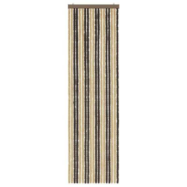 Insektenschutzvorhang Chenille Dunkelbraun und Beige