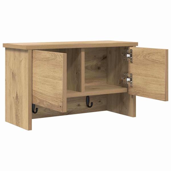 Wandmontierter nachttisch Wandhalterung Artisan-Eiche