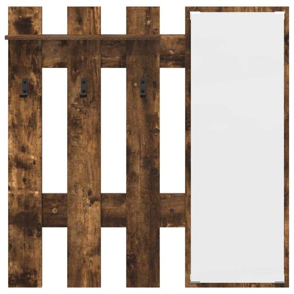 Wandmontierter nachttisch Wandhalterung Geräucherte Eiche