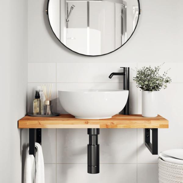 ARDEBO.de - Tischplatte 100x40x4 cm Rechteckig Massivholz Akazie