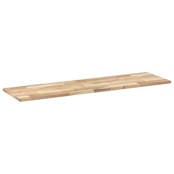 Schweberegal 120x40x2 cm Massivholz Akazie Unbehandelt