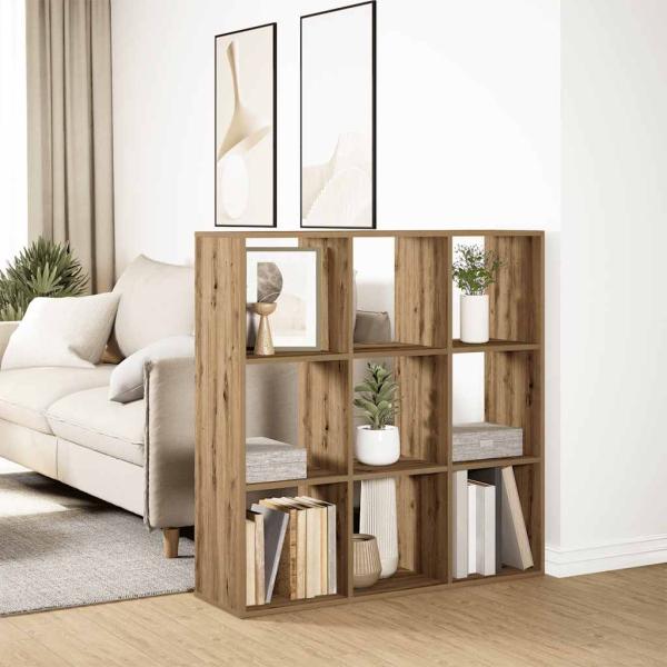 Raumteiler-B?cherregal Artisan-Eiche 102x29x103,5 cm
