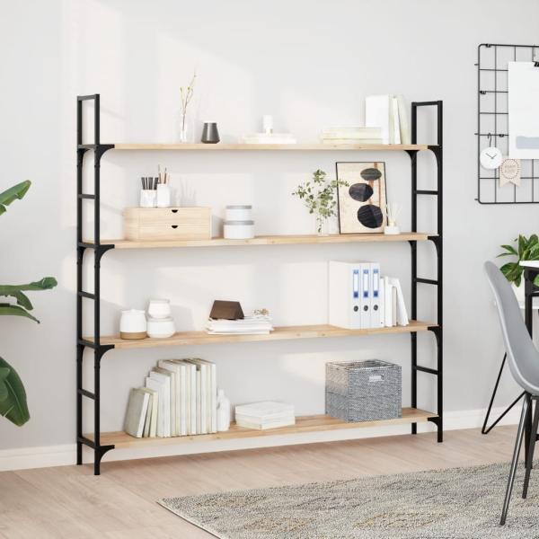 ARDEBO.de - Schweberegale 3 Stk. 140x20x2 cm Massivholz Akazie Unbehandelt