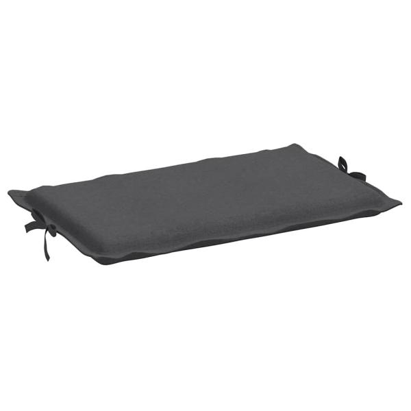 Sonnenliegen-Auflage Melange Anthrazit 186x58x4 cm Stoff