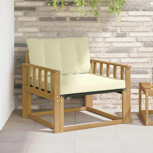 ARDEBO.de - Outdoor-Sofagarnitur Massives Akazienholz und Textilene