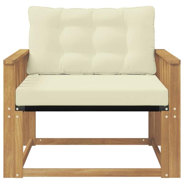 Outdoor-Sofagarnitur Massives Akazienholz und Textilene