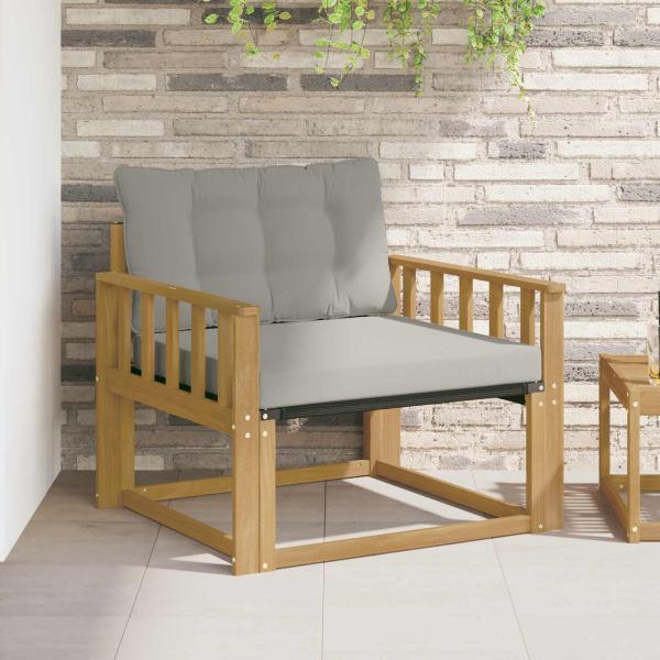ARDEBO.de - Outdoor-Sofagarnitur Massives Akazienholz und Textilene