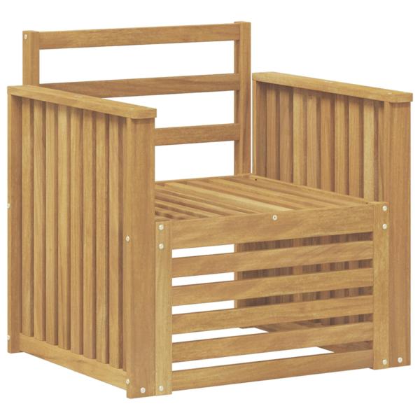 Outdoor-Sofagarnitur Massivholz Akazie Weiß